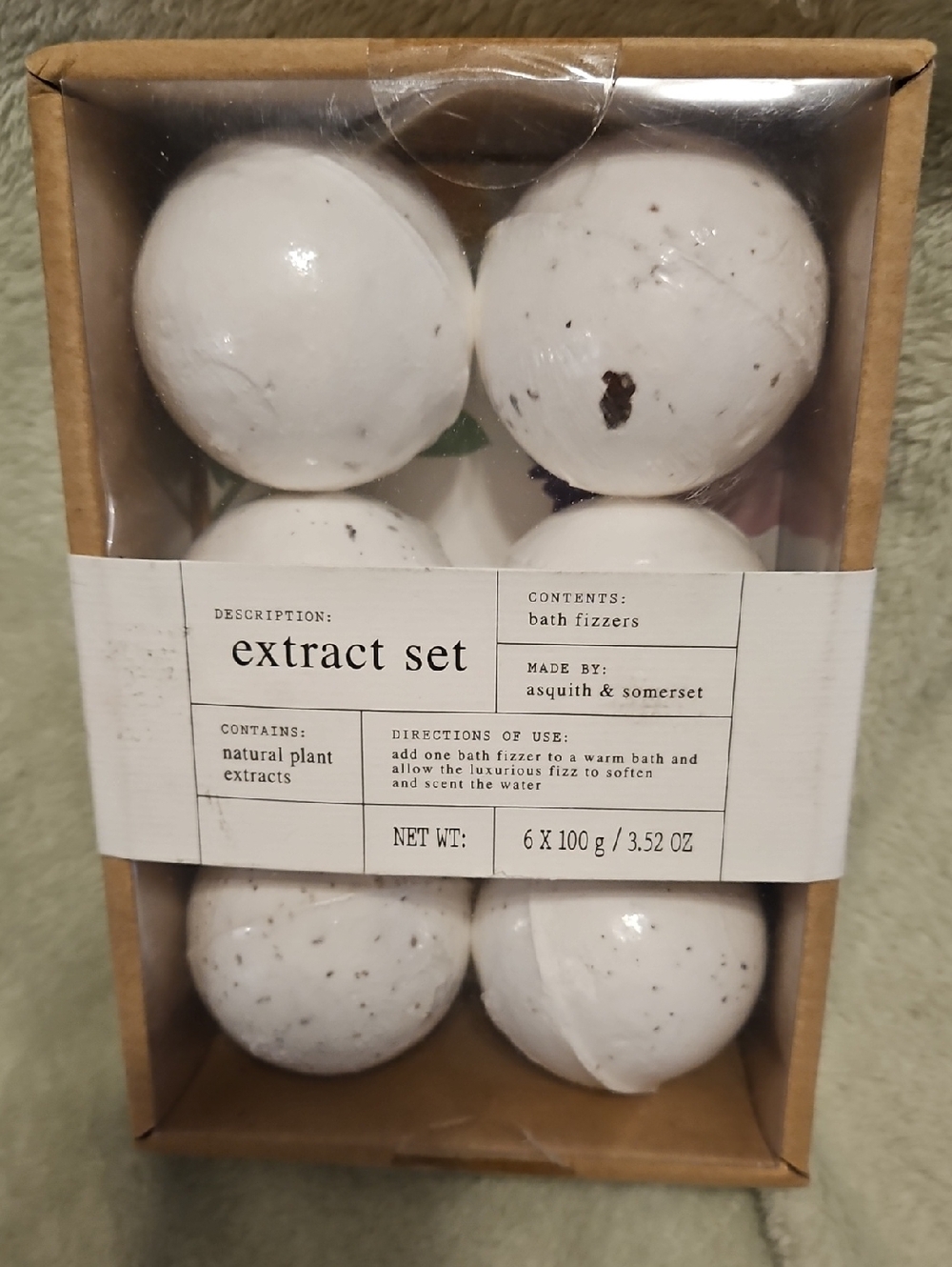 Asquith & Somerset White Extract Set Bath Fizzers